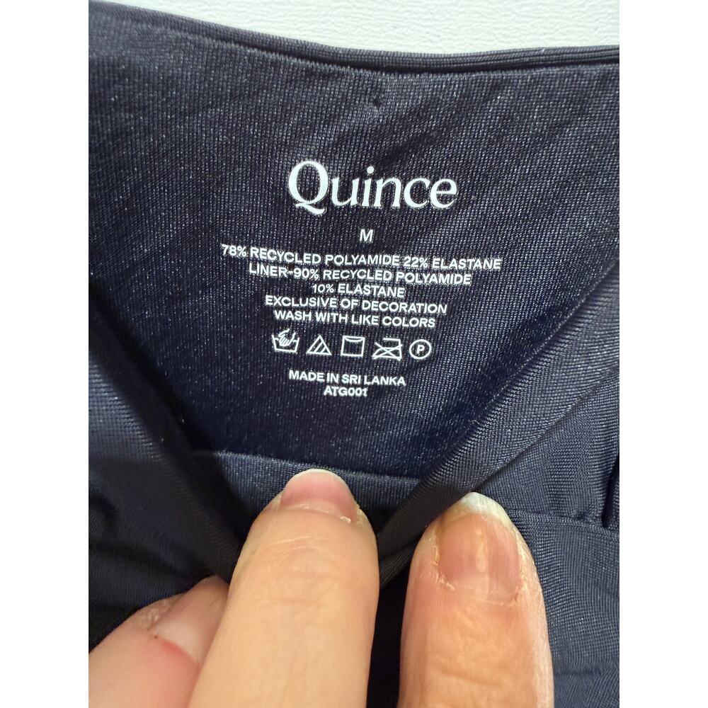 Quince Italian Plunge One Piece Swimsuit Size M - Picture 7 of 9